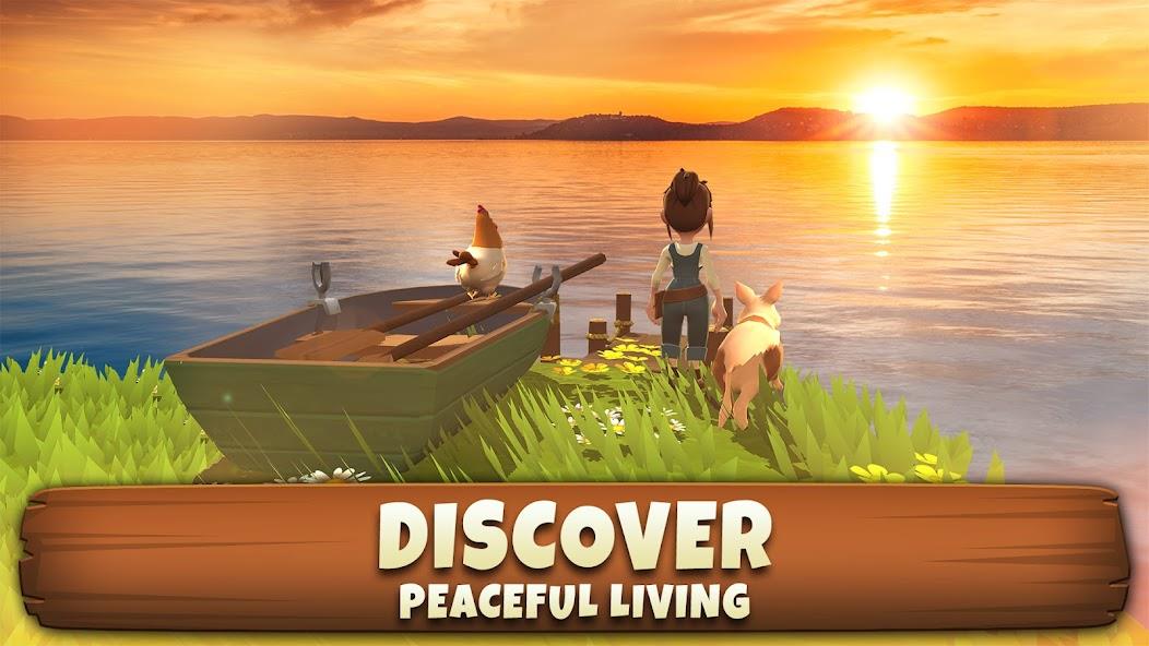 Sunrise Village: Farm Game Mod ဖန်သားပြင်ဓာတ်ပုံ 1