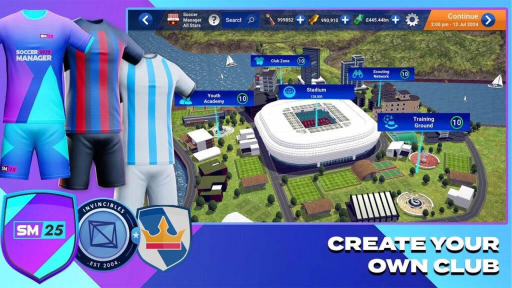 Soccer Manager 2025 frappe Android avec plus de 90 lieues!