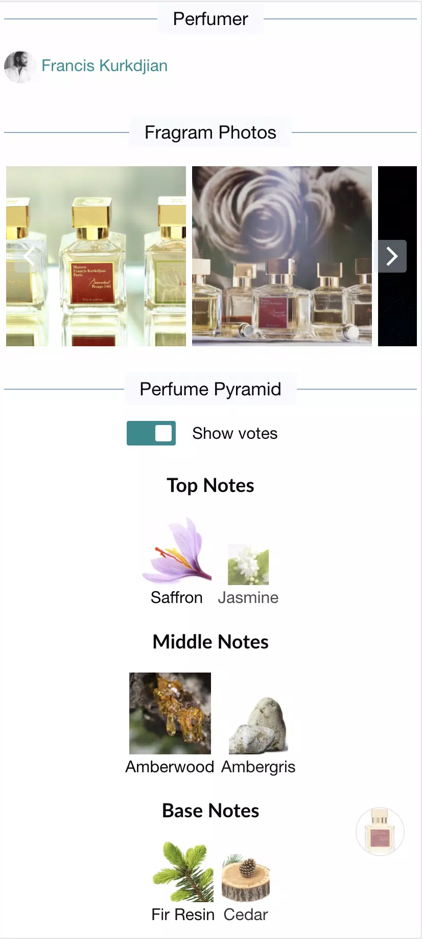 Fragrantica Perfumes Скриншот 0