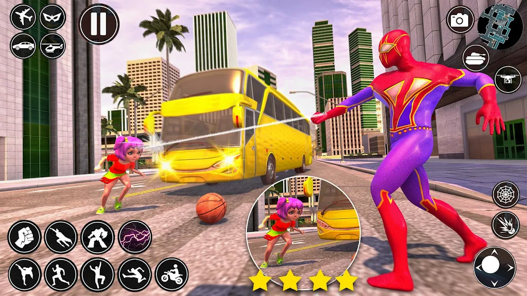 Spider Rope Man Superhero Game應用截圖第2張