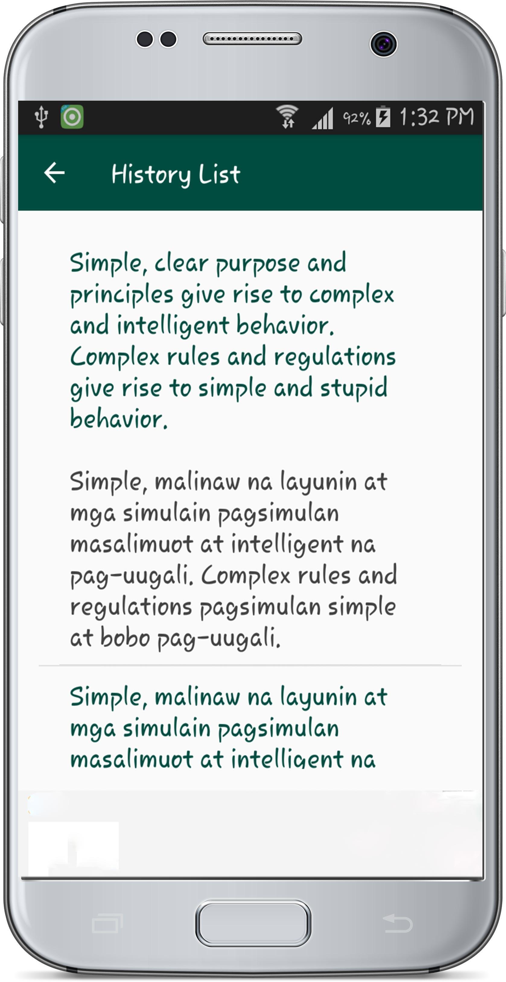 English Tagalog Translate Screenshot 3