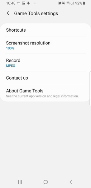 Samsung Game Tools Captura de tela 2