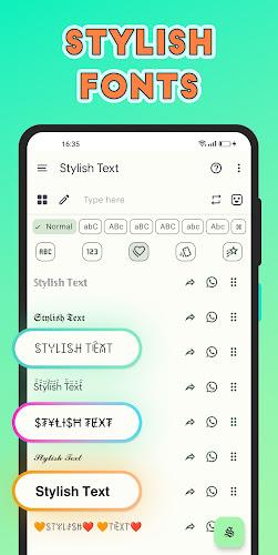 Stylish Text - Fonts Keyboard 스크린샷 1