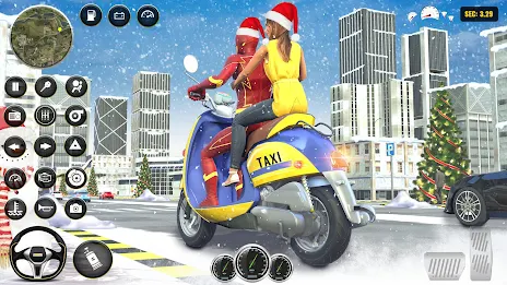 Superhero Bike Taxi Bike Games Скриншот 1