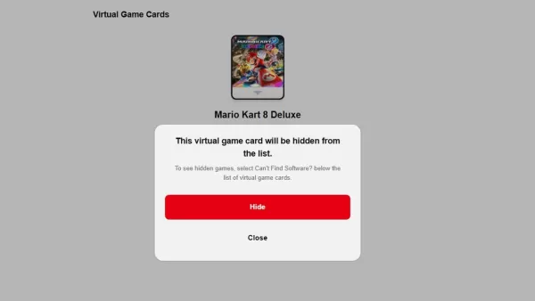 Nintendo enthüllt ein neues virtuelles Spielkartensystem, um Spielkarten zu verbergen