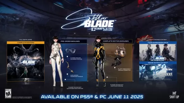 洩漏的索尼預告片揭示了Stellar Blade PC發布日期，新功能，老闆戰鬥和25套服裝