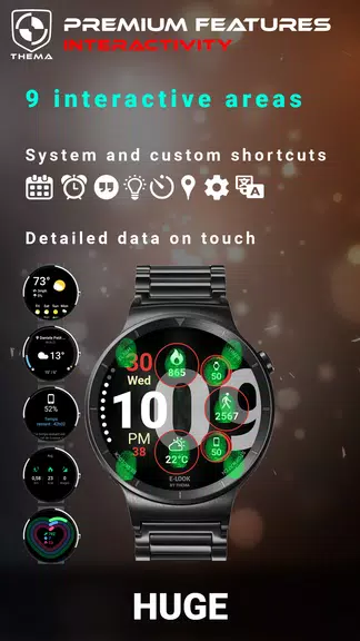 Huge Watch Face Captura de pantalla 2