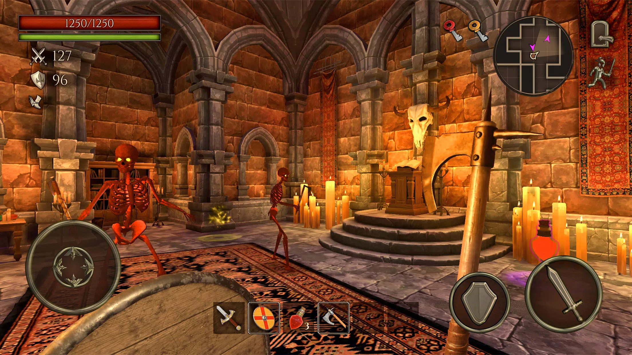 Ghoul Castle 3D - Action RPG Captura de pantalla 2