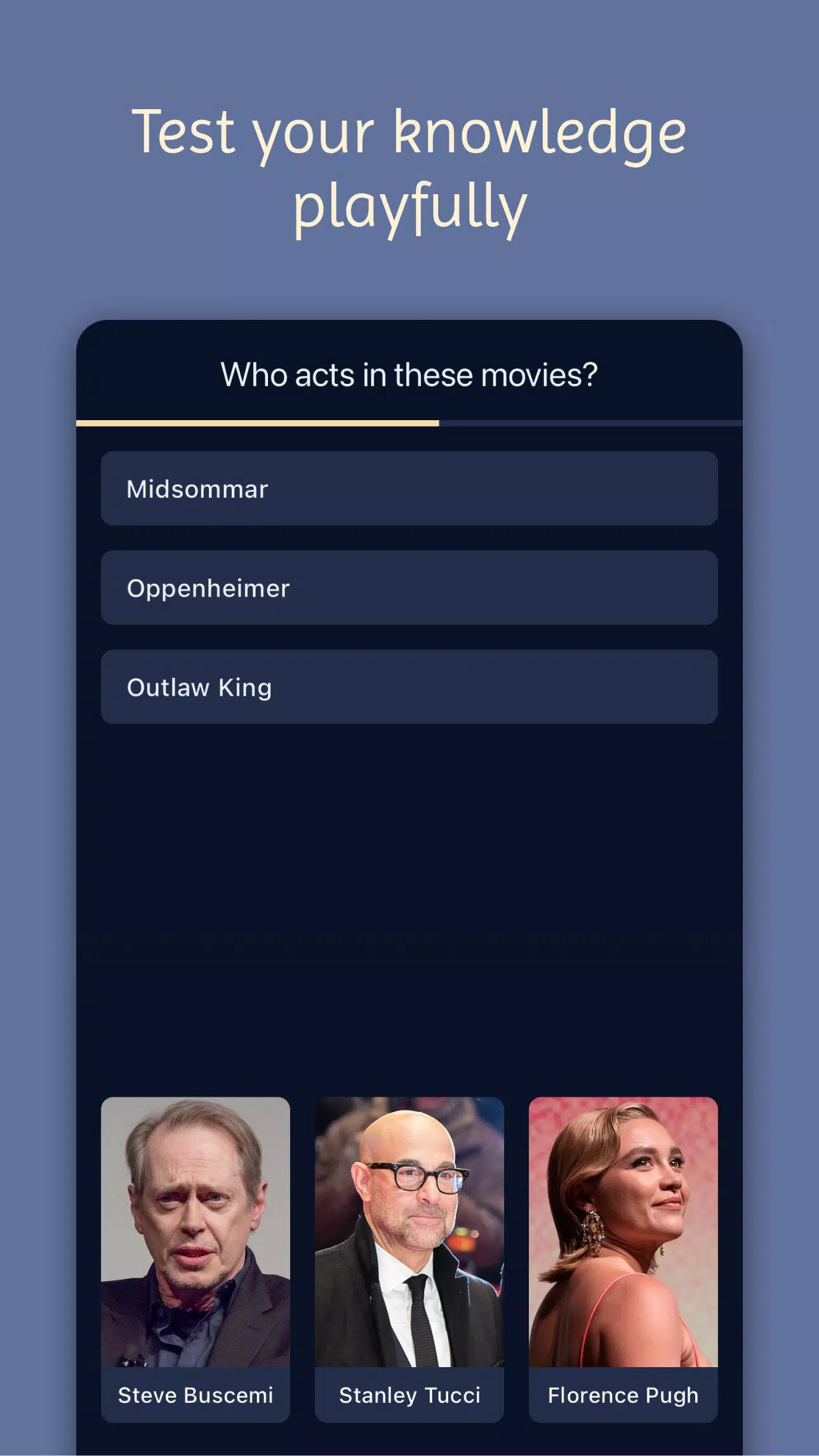 Movie & Actor Quiz應用截圖第0張