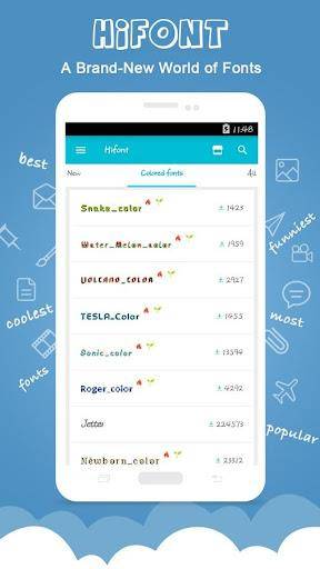HiFont - Fonts&Wallpapers Screenshot 2