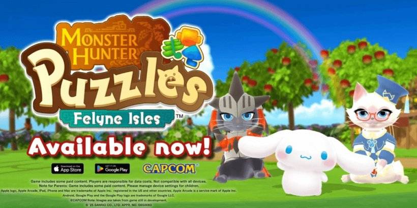 Cinnamorollがモンスターハンターのパズルに参加：新しいサンリオコラボレーションのフェリンアイルズ