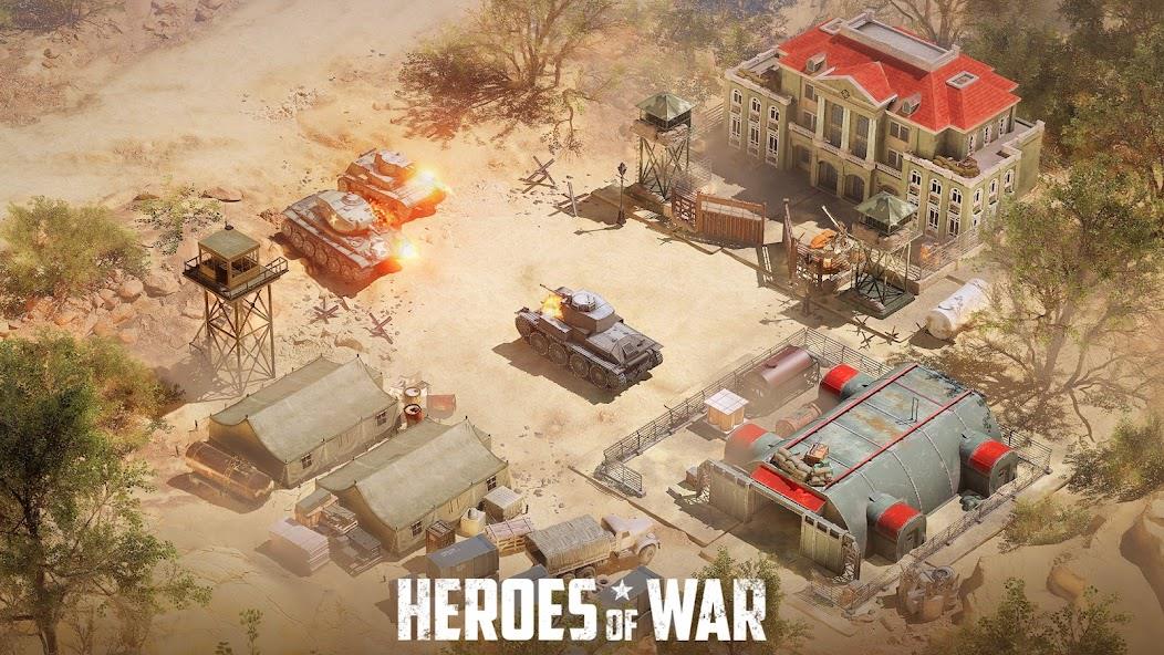 Heroes of War: Idle army game Mod Ekran Görüntüsü 2