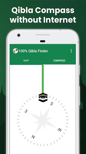 100% Qibla Finder স্ক্রিনশট 0