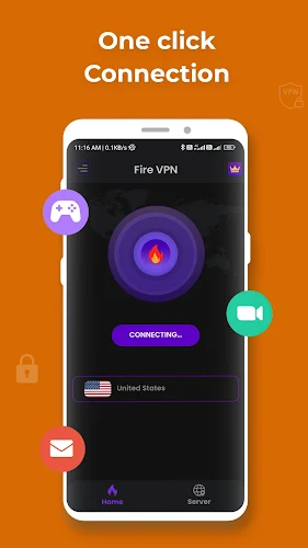 Fire VPN - Vpn Proxy Browser Captura de tela 0