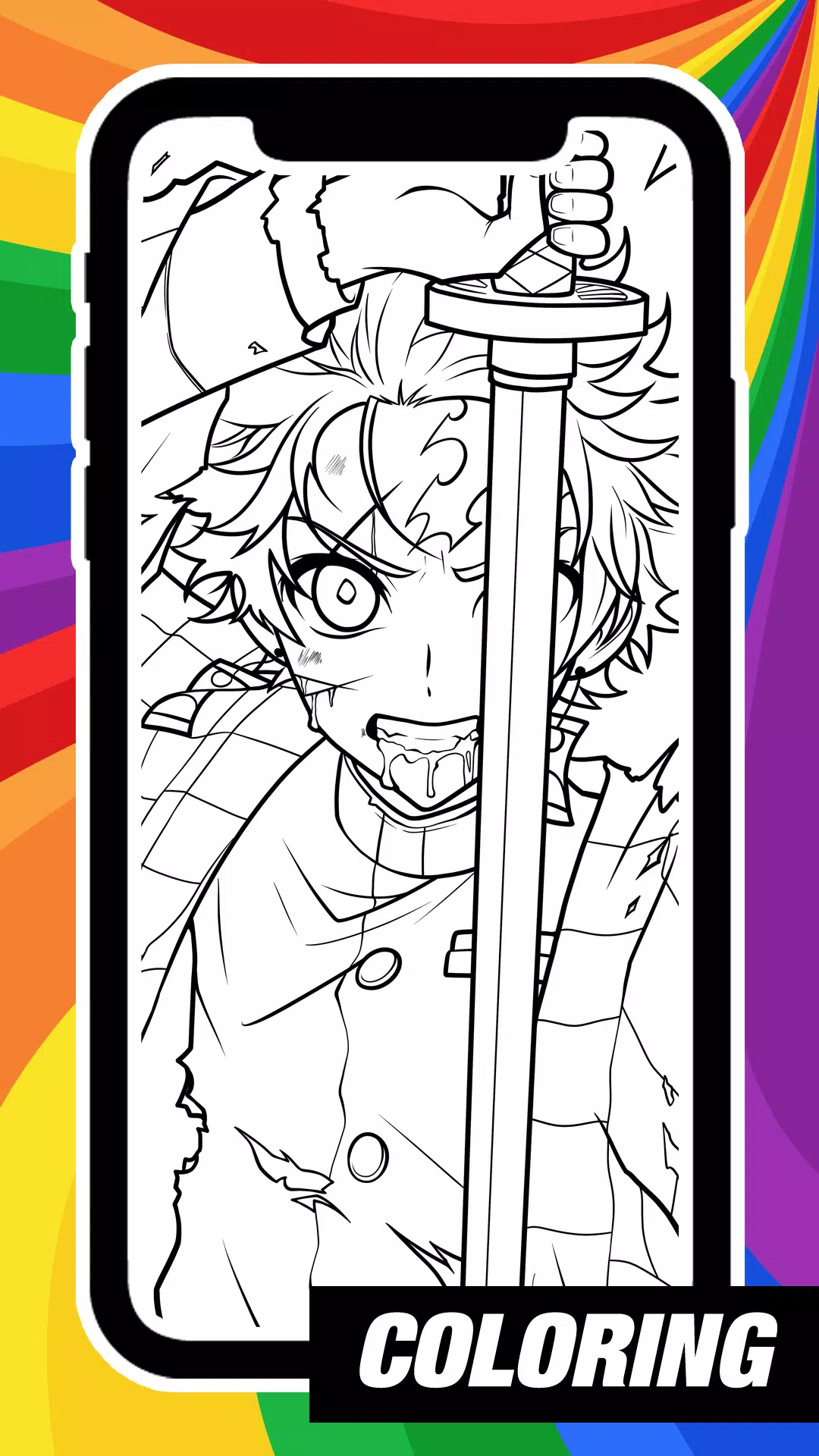 AR Draw Coloring Demon Slayer スクリーンショット 1