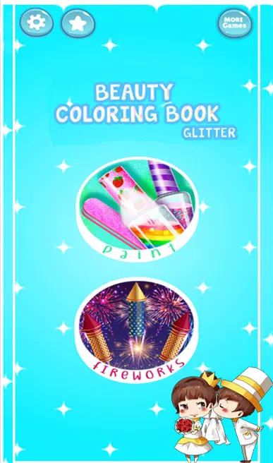 Beauty Glitter coloring game Captura de tela 0