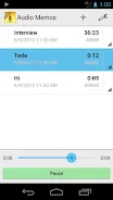 Audio Memos Free Screenshot 1