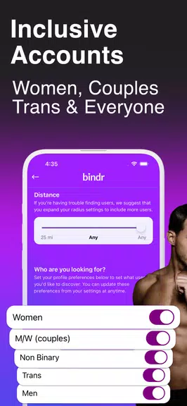 Bindr: Bisexual Dating & Chat Captura de pantalla 2