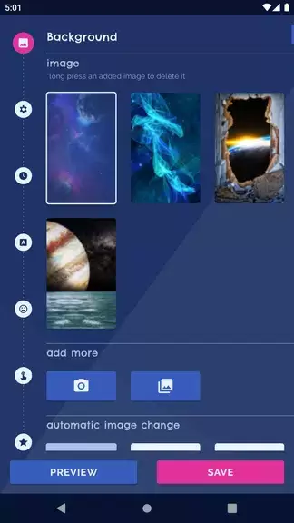 Galaxy Universe Live Wallpaper Schermafbeelding 0