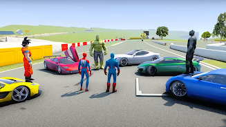 Superhero Tricky Car Stunts Capture d'écran 3