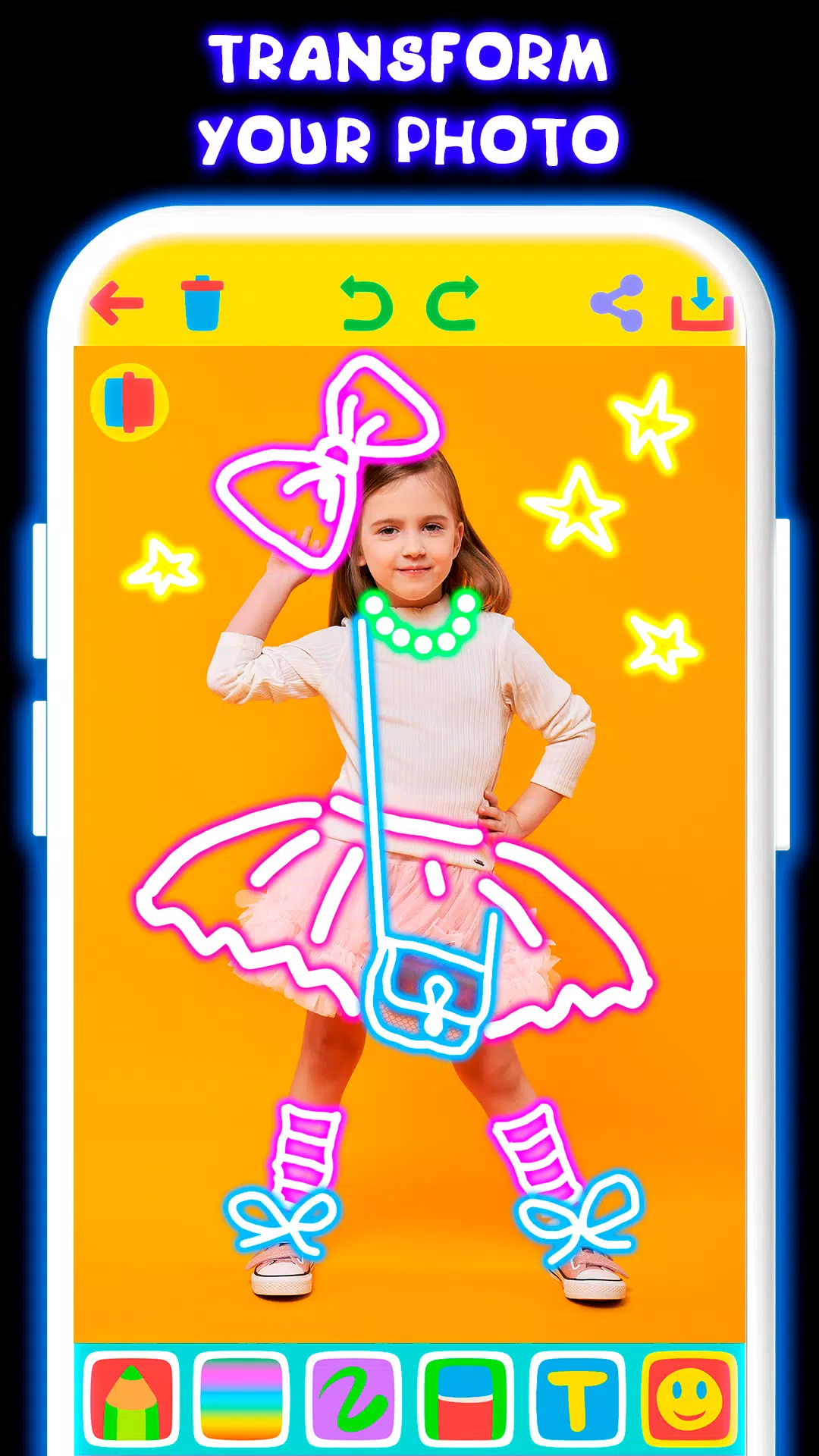 Schermata Drawing For Kids - Glow Draw 1