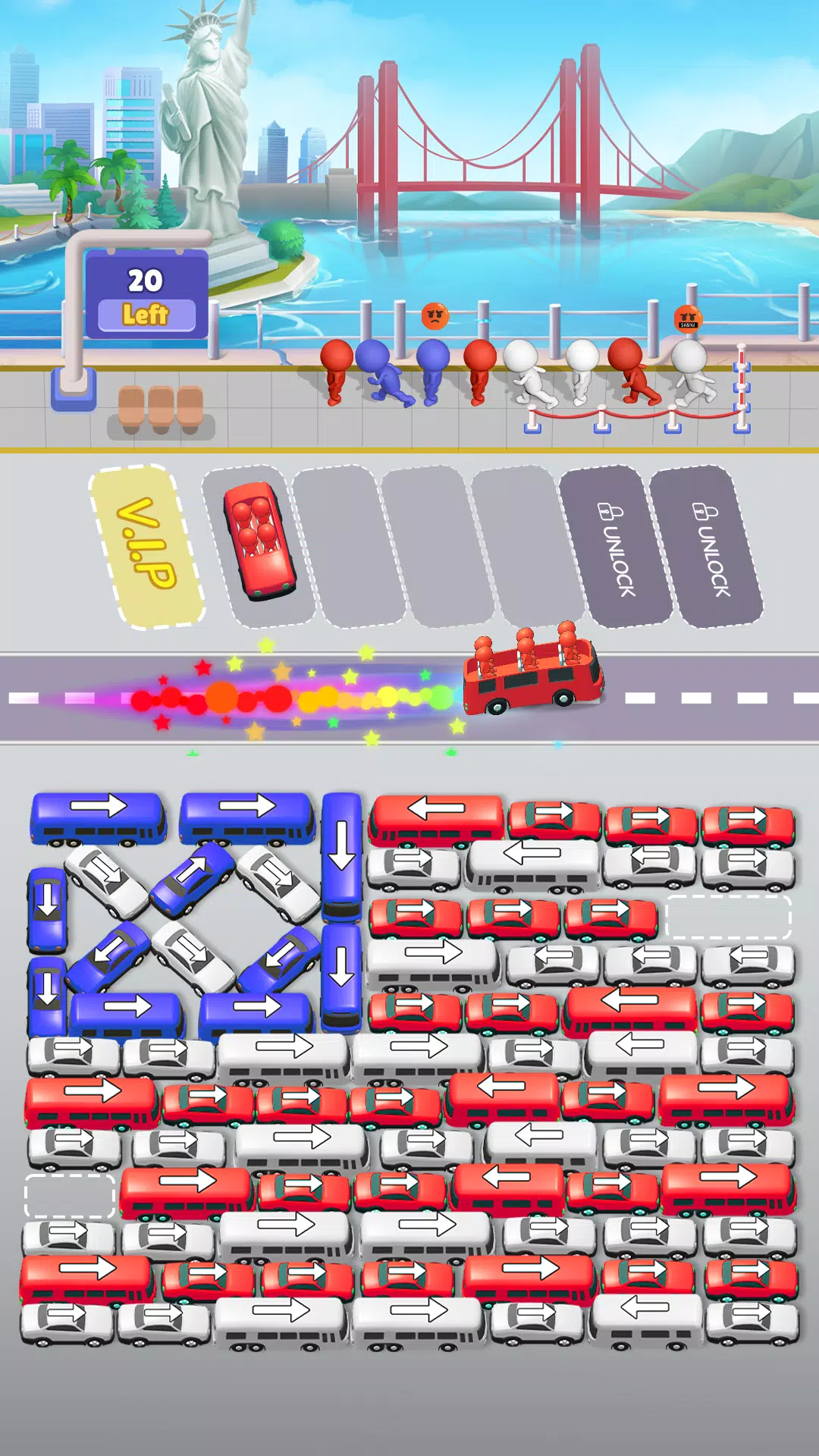 Bus Sort Jam: Parking Puzzle ဖန်သားပြင်ဓာတ်ပုံ 0