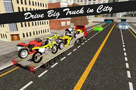 Bike Transport Truck 3D Ekran Görüntüsü 1