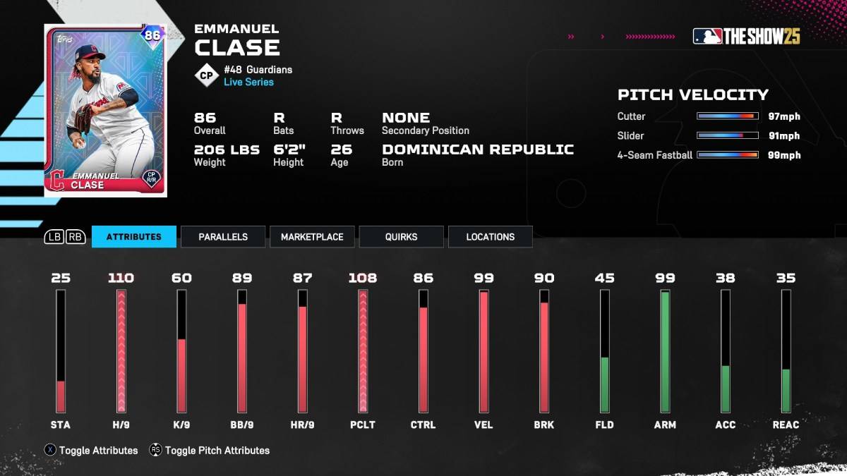 Эммануэль Клэйс Алмазной Династия Карта в MLB The Show 25