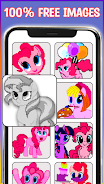 Pony Pixel Art Coloring Book Captura de tela 0