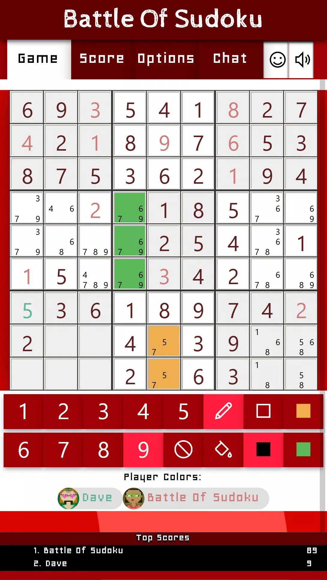 Battle Of Sudoku Ảnh chụp màn hình 3