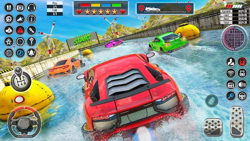 Water Car Racing 3d: Car Games スクリーンショット 1