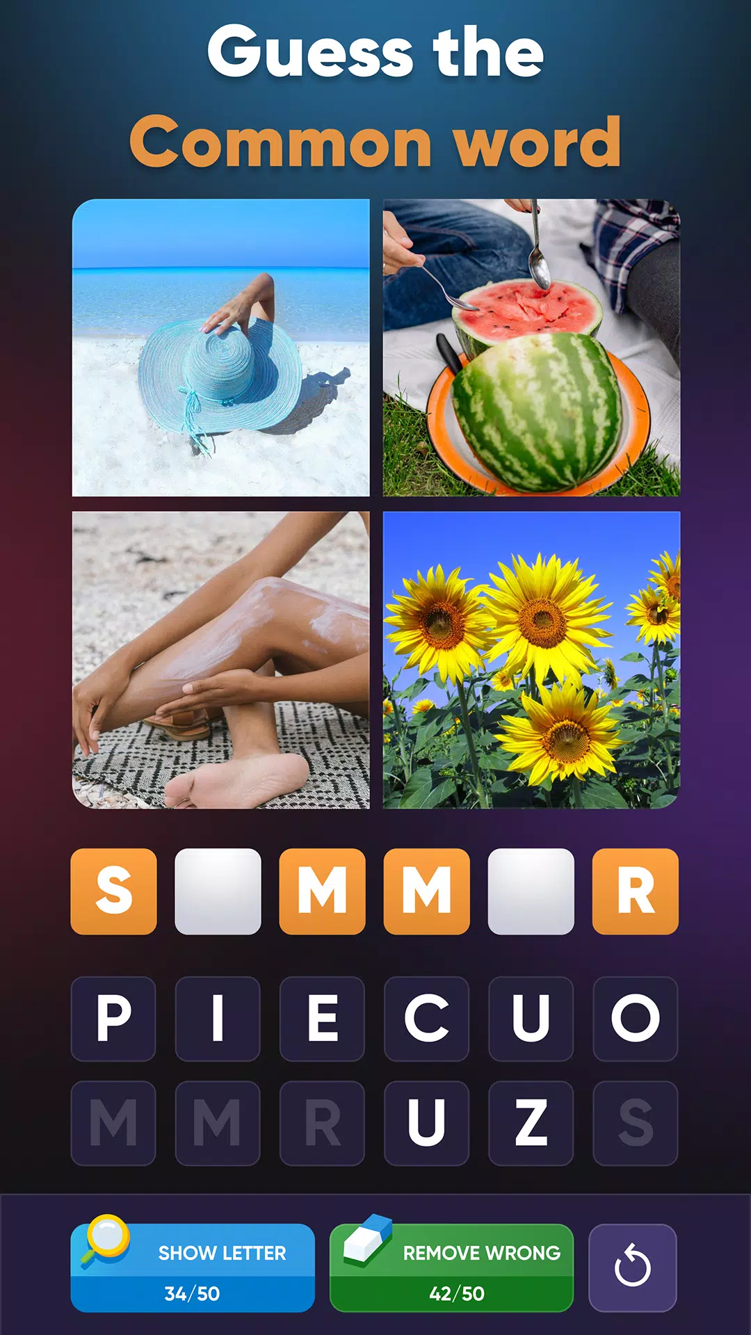 4 Pics Association Word Puzzle スクリーンショット 0