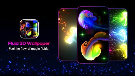 Magic Fluid: Live Wallpaper 3D Tangkapan skrin 0