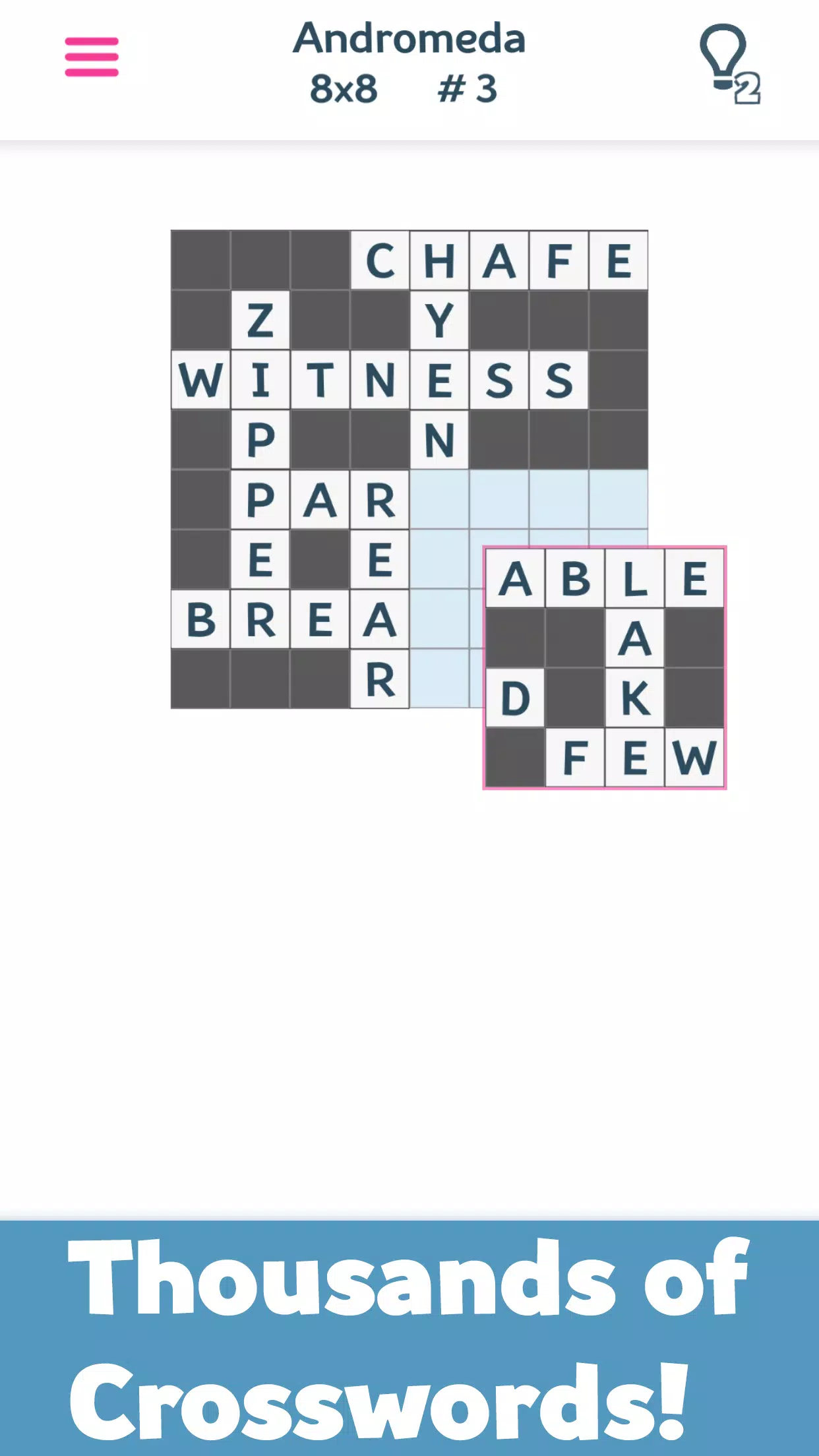 Crosswords(Fill-Ins+Chainword) Capture d'écran 2