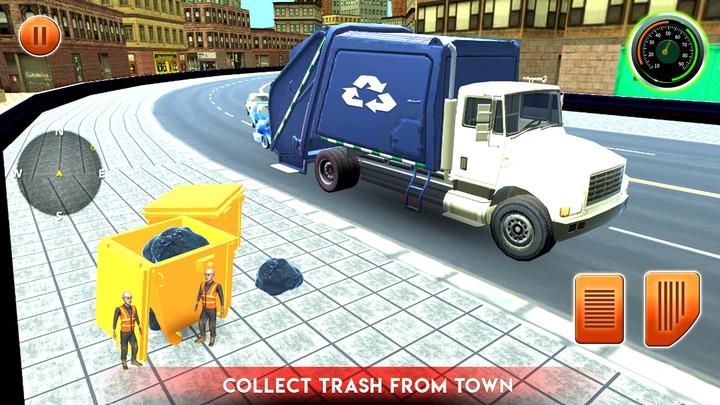 City Garbage Truck Driving Sim Screenshot 3