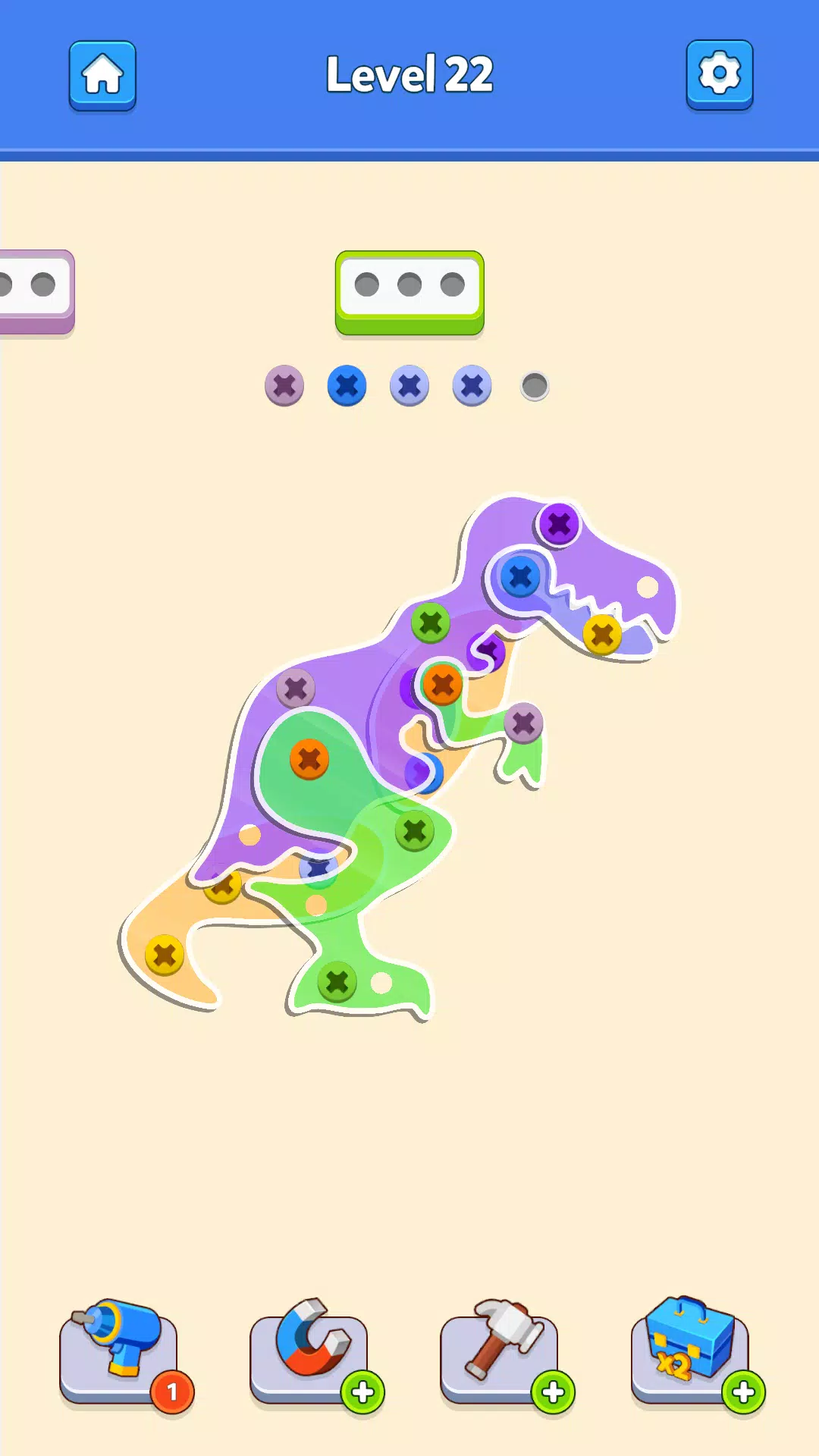 Screw Pin Jam Puzzle Nuts Bolt 스크린샷 1
