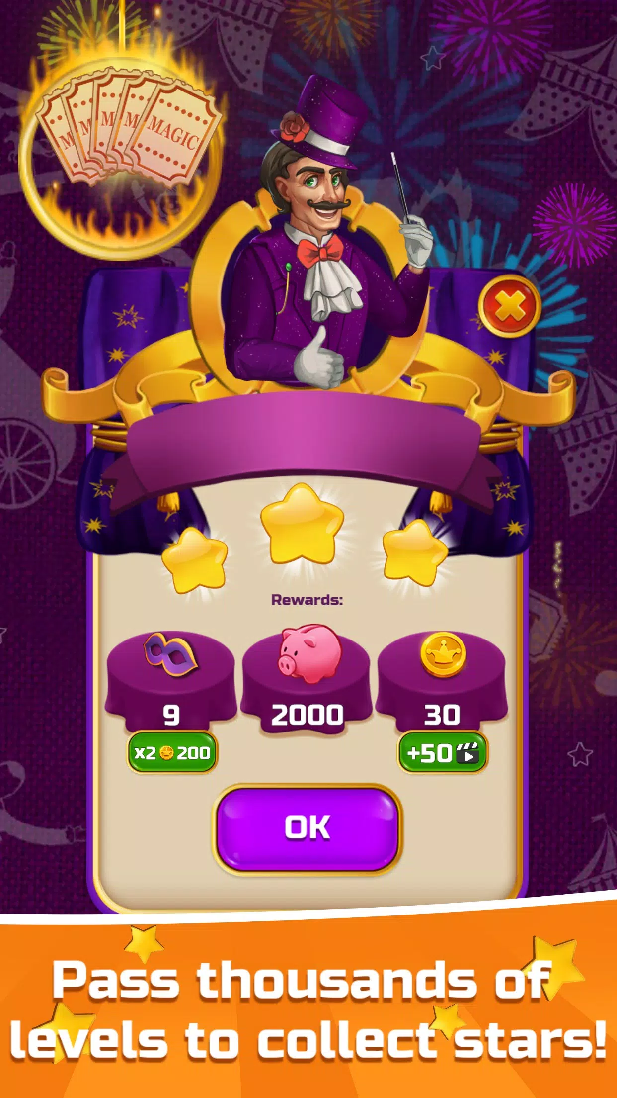 Circus Words: Magic Puzzle Screenshot 0