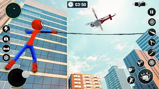 Flying Spider Rope Hero Games Ảnh chụp màn hình 3