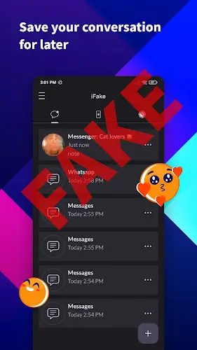 IFake: Fake Chat Messages Capture d'écran 2