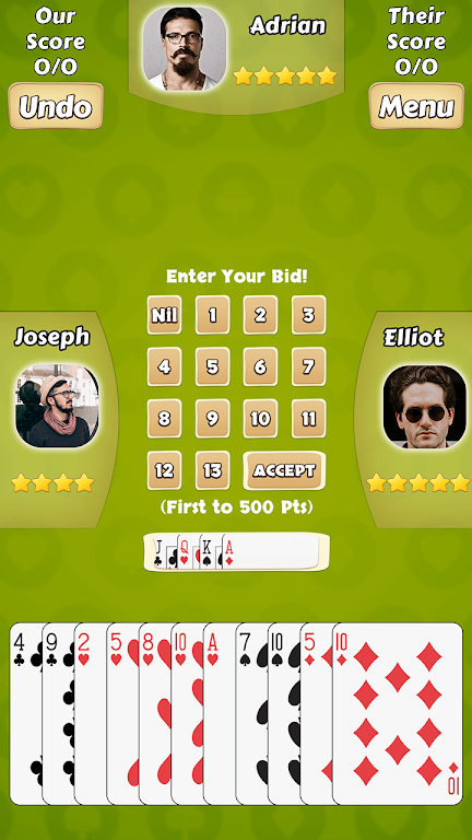 Spade Card Game Screenshot 2