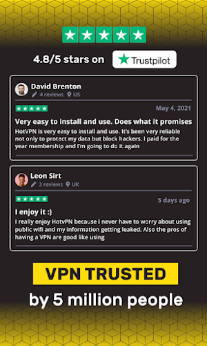 Hot VPN: Fast Secure & Private Screenshot 2