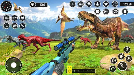 Real Dino Hunting 3D shooting Captura de pantalla 3