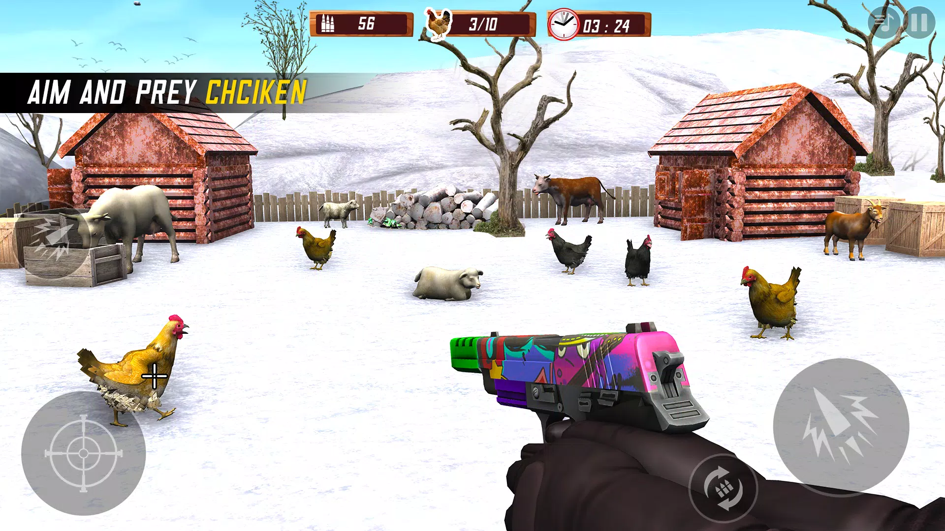 Chicken Shooting 3D Hunt Games Capture d'écran 1