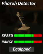 Especificaciones del Detector del Faraón