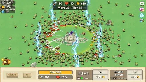 Empire Kingdom Idle Army TD Скриншот 2