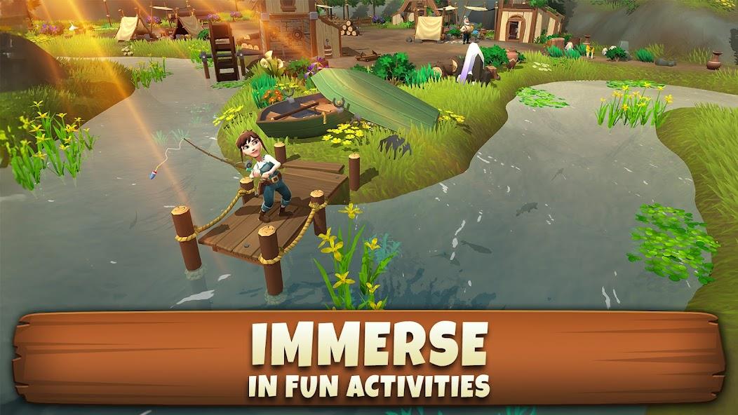 Sunrise Village: Farm Game Mod ဖန်သားပြင်ဓာတ်ပုံ 3