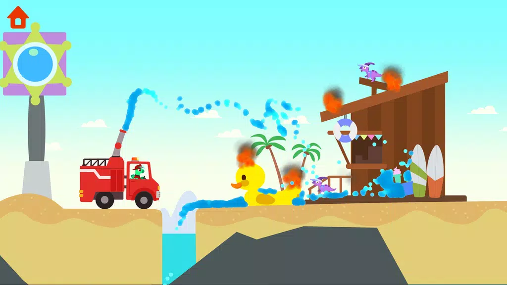 Dinosaur Fire Truck: for kids Screenshot 2