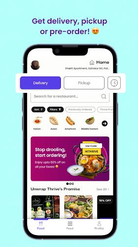 Thrive: Online Food Delivery Capture d'écran 3