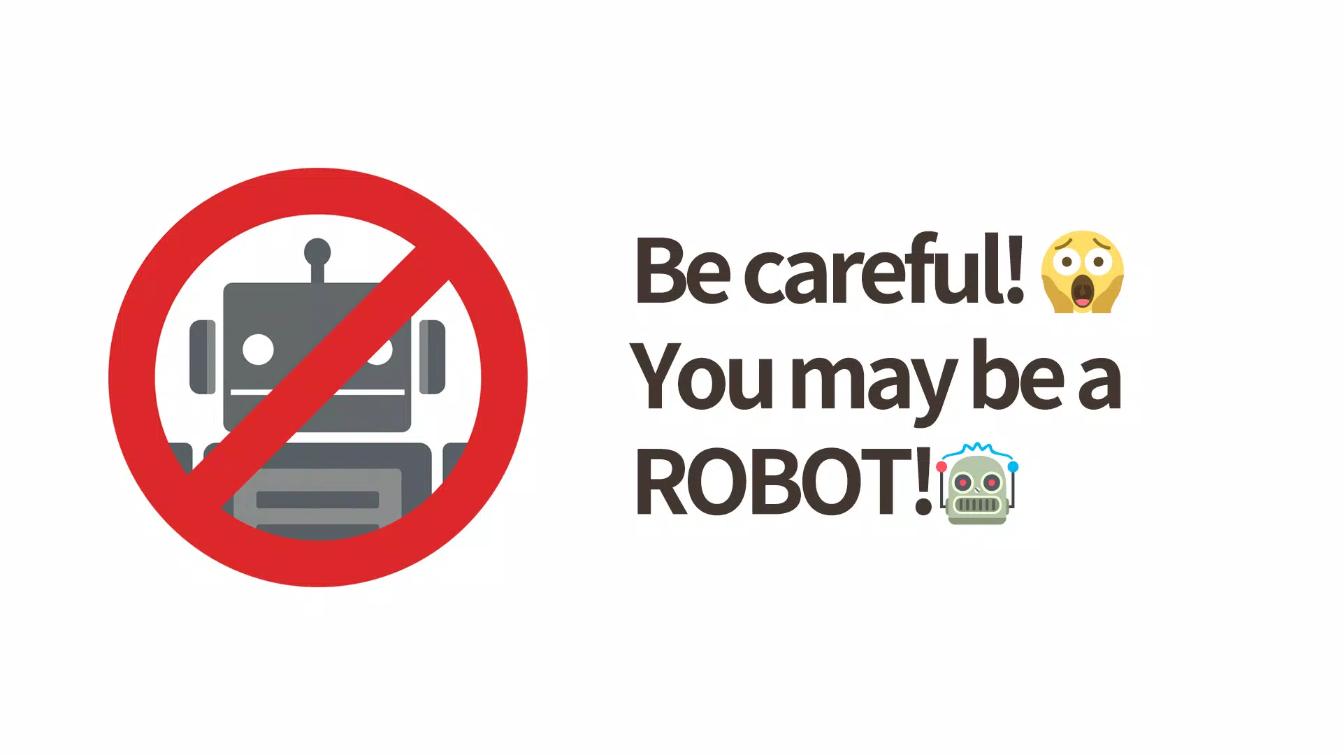 No Robots Allowed - Crazy Quiz Ảnh chụp màn hình 0