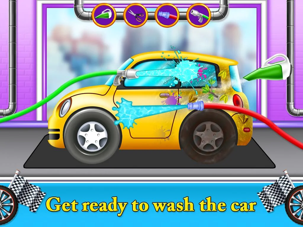 Auto car wash garage game 스크린샷 0